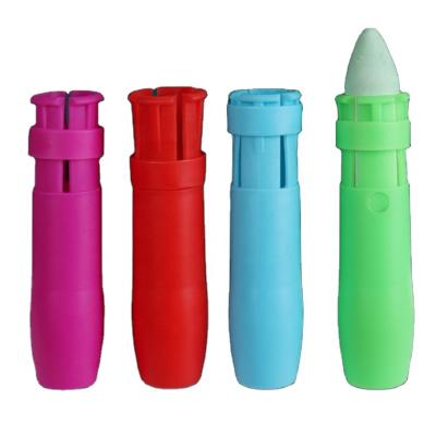 China ABS DGTF--Ch 650071 Big Hand Grip Sidewalk Jumbo Chalk Holder Magnetic Dirt Free Dustproof Auto Push Type Chalk Holder for sale