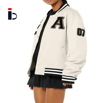 China Custom Wholesale Designer Breathable Coat Baseball Jacket Vintage Women Varsity Jacket for sale