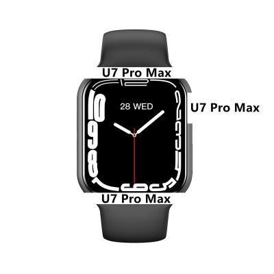 China Fashionable Playback 2022 U7 Pro Max Smartwatch Reloj Sport Fitness Heart Rate Tracker Bands Series 7 MP3 Smart Watch for sale