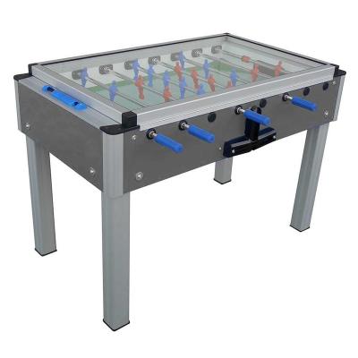 China Customizable 2022 OEM hot sale garlando system iron table top glass support table top small size foosball table for sale