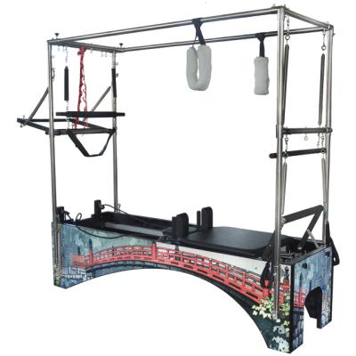 China Combo iron system care pilates modern style studio reformer with a trapeze tower table body balance pilates reformer 2350*685*530 for sale