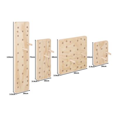 China Full Fitness Exercise Professional Indoor Wooden Peg Board for Display for sale