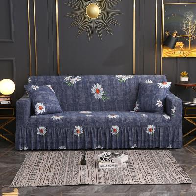 China New Contracted Sofa Cover With Milk Silk Skirt-Feverfew for sale