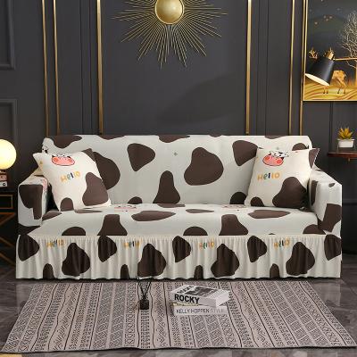 China New Contracted Sofa Cover With Milk Silk Skirt-The Cow for sale