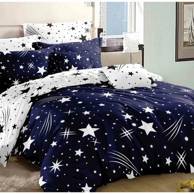 China 4 Piece Good Quality Print Meteor Shower Pattern Bedding Set for sale