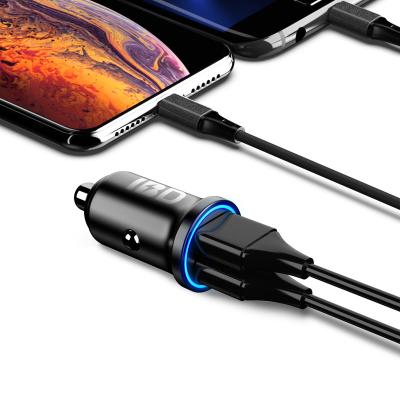 China Hot Selling Mini Design Phone Car Charger USB 4.8a Dual Ports 24W IBD Small Dual USB Phone Smart Car Charger For IPhone13 for sale