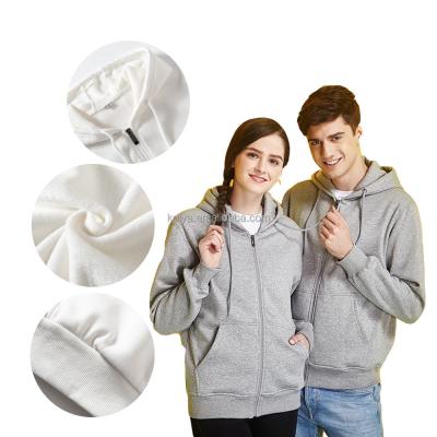 China Supplier List For Clothing Apparel Stock Outdoor Hooded Sweatshirt Zipper-up Cotton Fleece Velvet Thick Winter Hoodies Unisex for sale