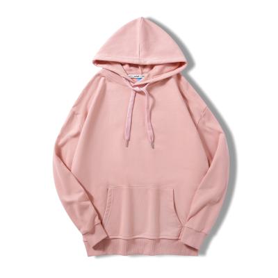 China Wholesale cheaper price ready to ship terry lined drop shoulders 9505 cotton & spandex blank unisex hoodies for sale