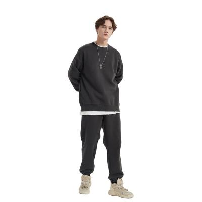 China Active Wear Pullover Cotton Polyester Sweatshirt With SweatPants Long Sleeve Jogger Sets Unisex Oversize Casual Tracksuits for sale