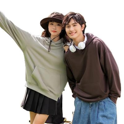 China Hot Selling Street Hoodies Oversized Drop Shoulder Loose Cotton Pullover Sweatshirts Fashionable Colors Winter Hoodies For Men for sale