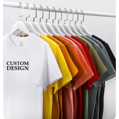 China Mens T Shirt Vendor Designer OEM Short Sleeve T-shirt Cotton 100% Cotton White Plain Custom Label Tshirt for Young Man and Woman for sale