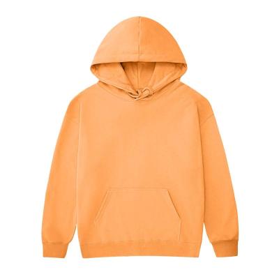 China Hot Selling Cotton Carbon Brushed Terry Hoodie Multicolor Plus Size Loose Custom LOGO Hoodie For Men And Women for sale