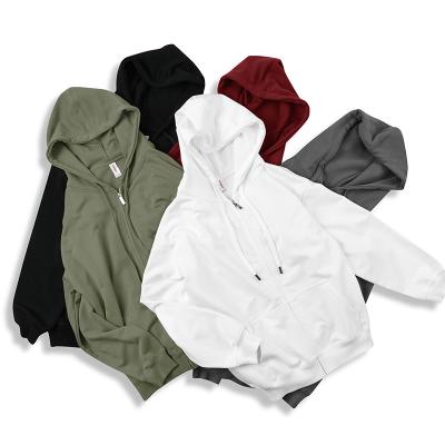 Chine Hoodies Unisex High Quality Anti-shrink Zipper-up Sweatshirt Street Fashion Creation Your Logo Loose Active Oversize Hoodies Top à vendre