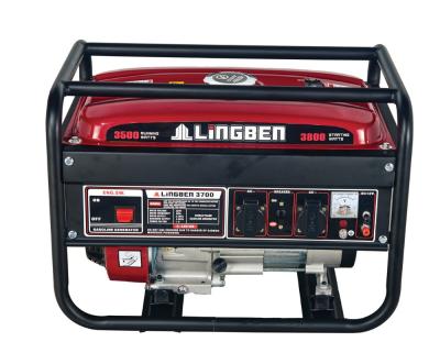 China LINGBEN 2kva Gasoline Generator 5.5hp Generator Gasoline LB3700 for sale