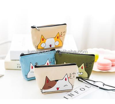 China Eco-friendly Fashion LUMI Cute Mini Coin Purse Canvas Bag Card Holders Small Purse Wallets for sale