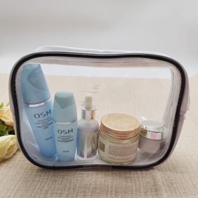 China LUMI Hot Popular Clear Folding Transparent PVC Bag Travel PVC Cosmetic Bag for sale