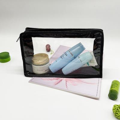 China Customized Fashion PVC Transparent Bag Premium Waterproof Travel Toiletry Bag Catch Zipper Easy Bag for sale