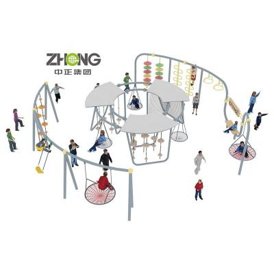 China For Amusement Park 2023 World Famous Outdoor Children's Amusement Non Power Kids Swing Sets Kids Park Equipment Outdoor Playground Amusement Park Cheap Rides for sale