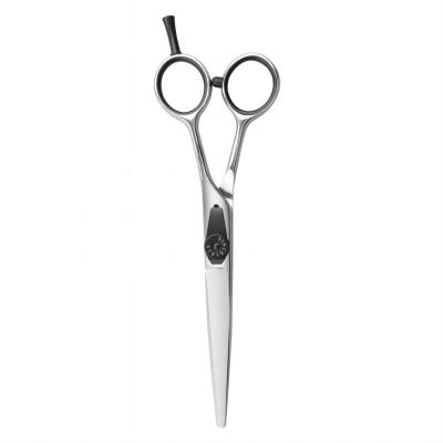 China Adjustable Bearing System Scissor 6 Inch Big Washer Hair Cutting Scissors Black Coated Tail Hairdressing Scissors Barber Tools Beauty Salon for sale