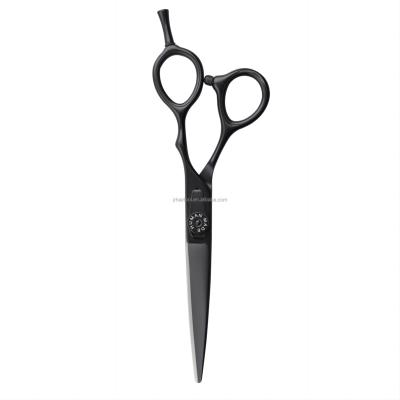 China Adjustable Bearing System Scissor Black Color Hair Cutting Scissors 6 Inch Fine Cutting Hairdressing Scissors Barber Tools Support Customized Service for sale