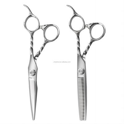 China Star Bearing System 6 inch Hair Scissors Hairdressing Professional Hair Scissors Set Japan 440c Barber Scissors Set for sale