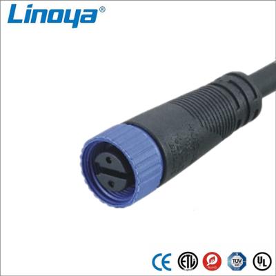 China Waterproof LED Linoya M15 2pin Electrical Cable Connector For Outdoor LED Street Light for sale