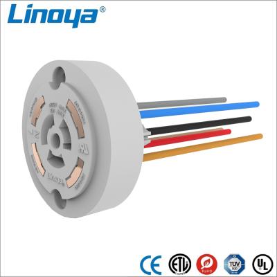 China Residential / General Purpose NEMA ANSI C136.41 7 Pin Twist Lock Photocell Receptacle for sale