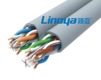 China Wholesale 10 Gigabit Lan Cable Copper 24AWG 4P UTP/FTP/SFTP Cat6 Network Cable Telecom Communication Linoy Factory Price for Ethernet for sale