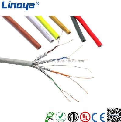 China LAN cable from A.W.G. PVC LSZH/ PE U-FTP 24 cat5e for sale