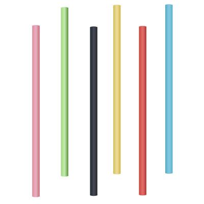 China 2021 Hot Selling Viable Colorful Open Soft Milk Silicone Drinking Straw For Kids for sale