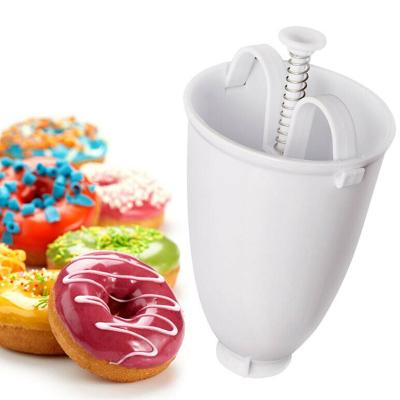 China Quick Home Donut Mold Maker Machine Donut Dispenser Plastic Diy Tool Portable Handheld for sale