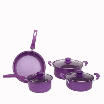 China Sustainable 13 Pcs Wholesale Household Kitchenware Nonstick Cookware Set With Spatula for sale