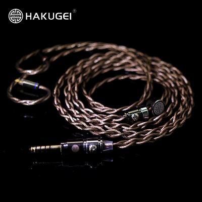 China High End Mixed Stranding Litz Silver Plated 6N Occ and Litz 6N Single Crystal Copper Earphone Cable 4.4 2.5 0.78 MMCX for sale