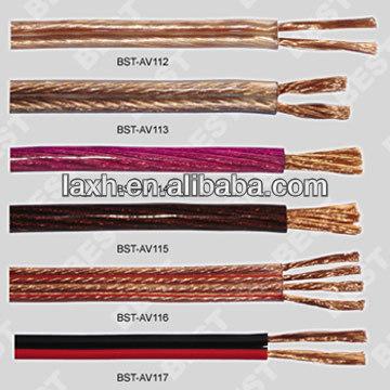 China DIY CCA or Cu 2core speaker cables for sale