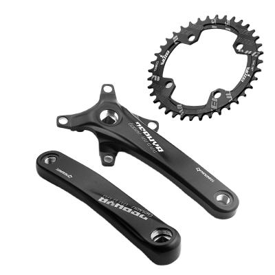 China Mountain Bikes PROWHEEL 104BCD 170/175mm 30/52T Chainrings MTB Crankset Crank Narrow Narrow Square Hole Sprocket Mountain Bike Bicycle Hole for sale