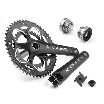 China Road Bikes PROWHEEL Road Bicycle 110BCD 130 BCD Hollow Sprockets Double Crankset 170mm With Lower Bracket BB Arm Road Bike Crankset for sale