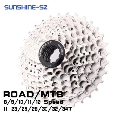 China SUN MTB Steel Bike Flywheel 11-32T/36T/40T/42T/46T/50T/52T 8/9/10/11/12S Mountain Bicycle Cassette High Strength Steel Flywheel for sale