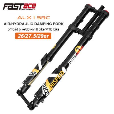 China FASTACE Mountain Bikes CAD Fork 26/27.5/29 Inch Air Suspension Hydraulic Motorcycles Fork Sloped Suspension Bicycle Fork For Mountain Bike for sale