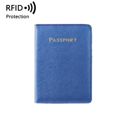 China RFID Protective Passport Holder Case For Travel PU Leather Passport Wallet With Multi-slots Can Custom Logo Packaging for sale