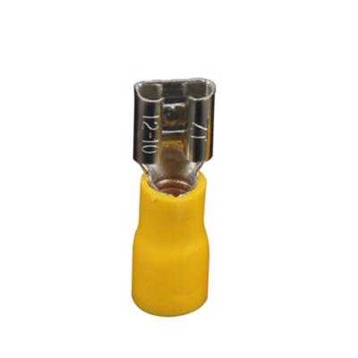 China Corrosion Resistance Fdd Series Wire Spade Brass Insulated Female Terminals Wire Quick Terminals With PVC Insulation for sale