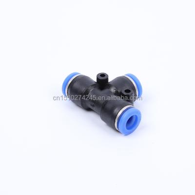 China Hotels PG PM PU PB PD One Touch Air Hose Unions Plastic Brass Straight Quick Joint Push In Pneumatic Tube Hose Fittings For Connect for sale