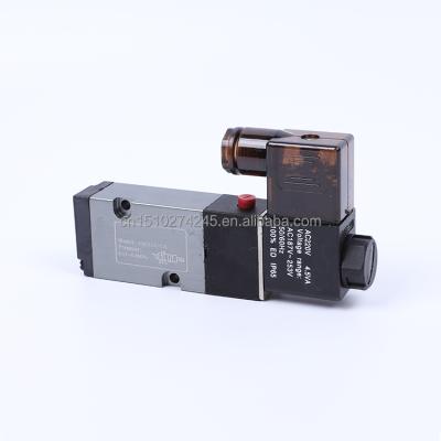 China Automatic Electric Control 4M Series Airtac Flow 2 Position 5 Port Control Directon Type / Way Namur Pneumatic Control Solenoid Valve For Actuator for sale