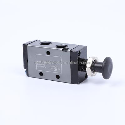 China Automatic Control 3R 4R 210-08 5 2 3/2 Pneumatic Suction Manual Pull Switch Lever Way Spring Return Button Hand Operated Directional Valve for sale