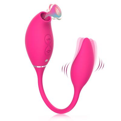 China 10 Vibration+ 5 Vibration Sucking Wholesale 10 Frequency Vibration Vibrator Vibrators Silicone Double Headed Female Sucking Toys For Women for sale