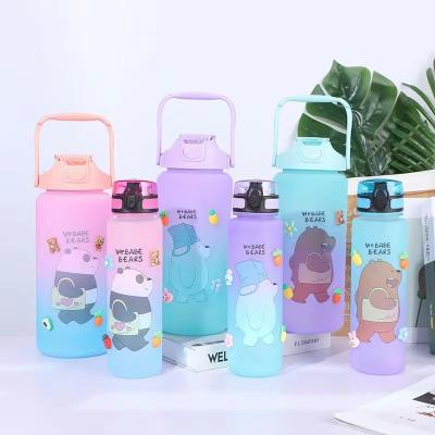 China Wholesale 0.8L 2L CLASSIC CLASSIC Color Changing Cups Bottle Water Bottle Motivational Gym Termos de Termos Motivacionales for sale