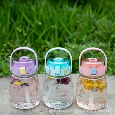 China Large Capacity 1100ml PC CLASSIC Straw Belly Cup Outdoor Sports Water Bottle Plastic Water Bottle For Kids for sale