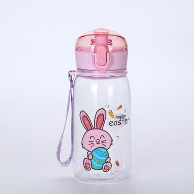 China CLASSIC Hot Selling Plastic Water Bottle Eco-friendly Material Cartoon Drinking Straw Cup For Kids Custom Made for sale