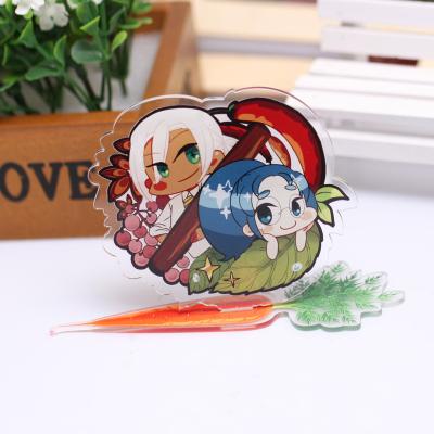 China High Quality Custom Clear Acrylic Keychain Character Stand Custom Anime Keepsake Acrylic Holder for sale