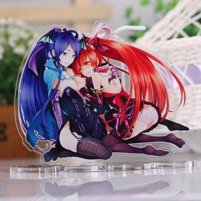 China Customized hot sexy girls key holder charm acrylic key chain/custom character acrylic holder for sale