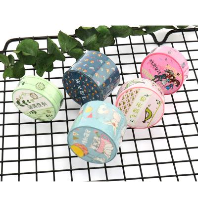 China OEM Logo Custom Logo Custom Cartoon Anime Printed Washi Tape Japanese Colorful Masking Paper Kawaii Love Washi Tape Waterproof As Promotional for sale